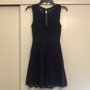 Navy blue lace dress